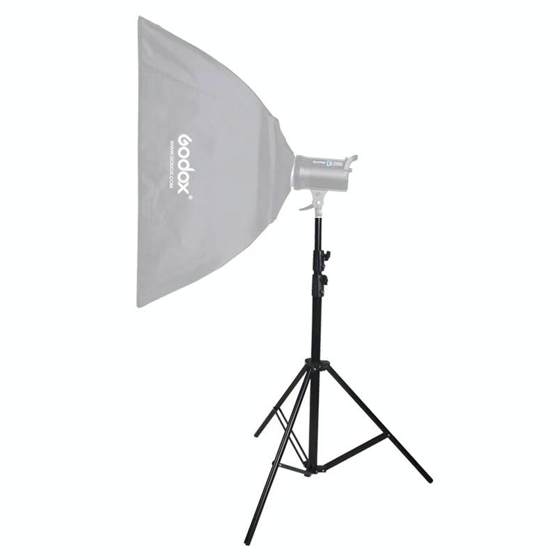 Aluminum Light Stand for Studio Flash | 1.9M Height | Black
