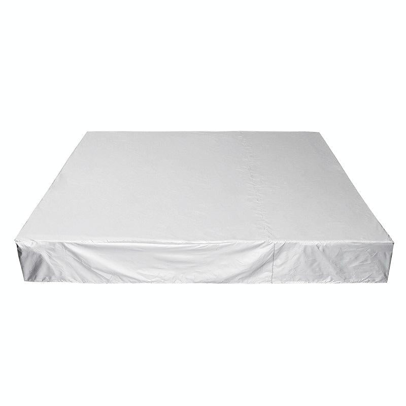 244x244x90cm Waterproof & Dustproof Cover for Bathtub | Swimming Pool Table & Chair | Protects from Falling Leaves | Silver