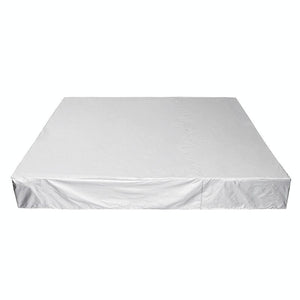 244x244x90cm Waterproof & Dustproof Cover for Bathtub | Swimming Pool Table & Chair | Protects from Falling Leaves | Silver