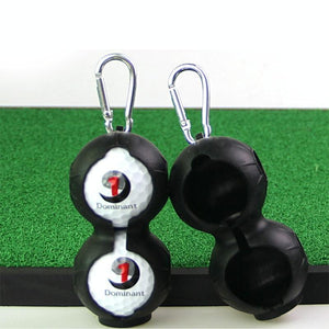 2-Pack Golf Silicone Double-Ball Protection Sleeves | Black