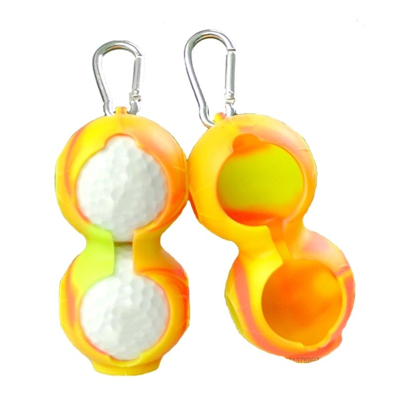 2-Pack Golf Silicone Double-Ball Protection Sleeves | Black