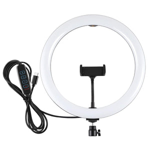 11.8" Dual Colour LED Ring Light with Phone Clamp | 3 Modes