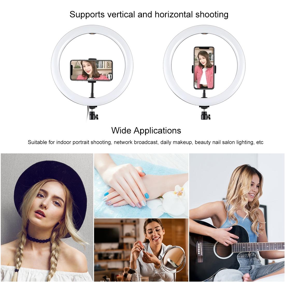 11.8" Dual Colour LED Ring Light with Phone Clamp | 3 Modes