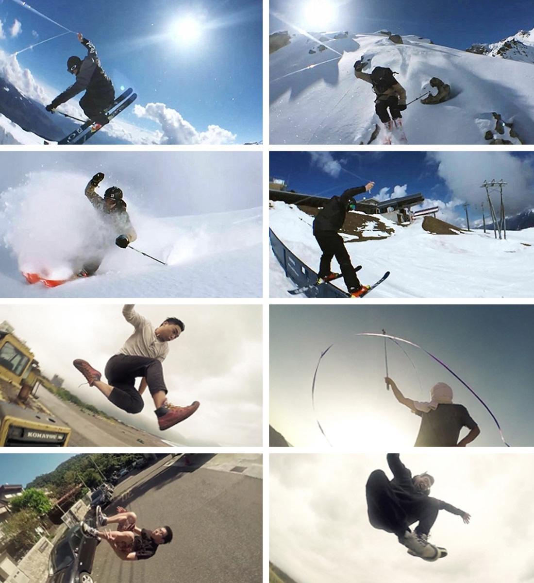 360° Selfie Mount for Action Cameras with Flex Clamp