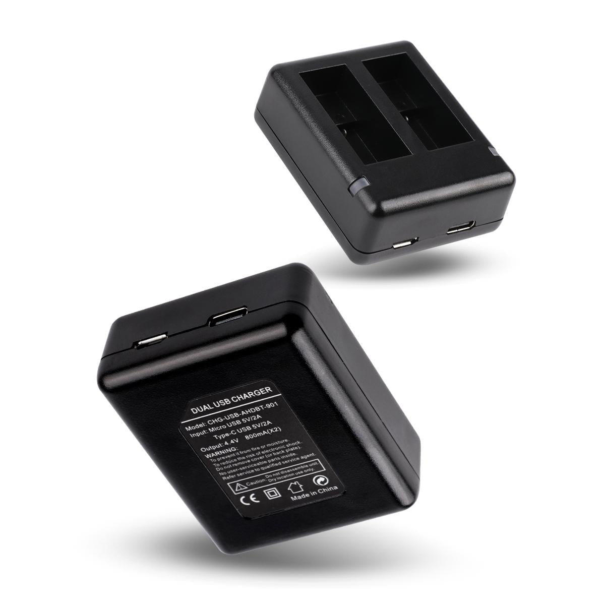 GoPro Hero9 / 10 Dual Battery Charger | USB Cable | Indicator Light