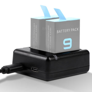 GoPro Hero9 / 10 Dual Battery Charger | USB Cable | Indicator Light