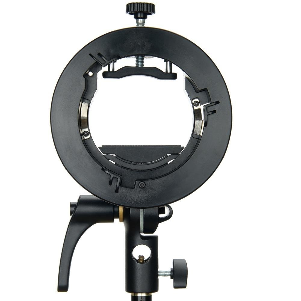 Universal S - Type Flash Bracket for Bowens Mount | Black
