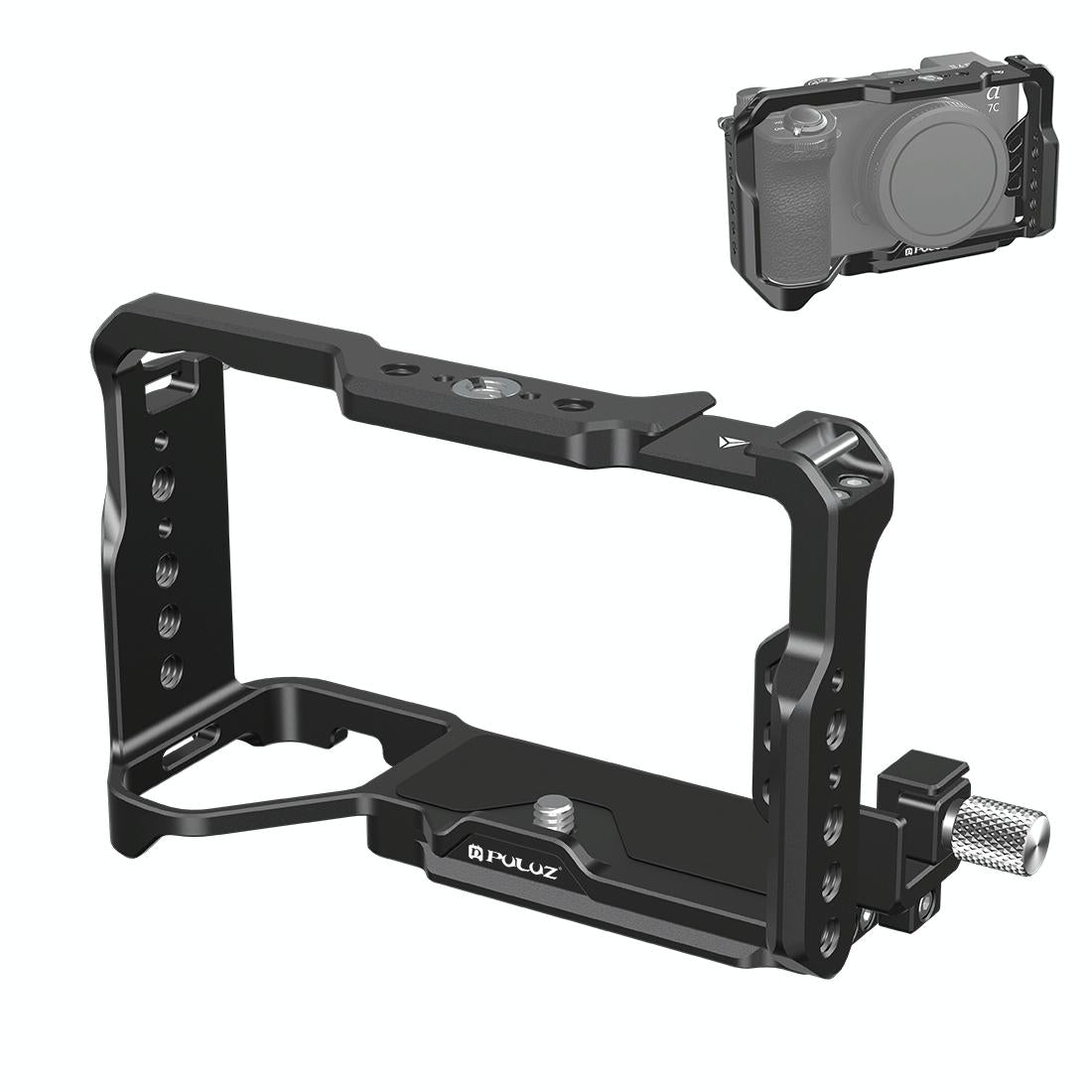 Sony A7CM2 / 7C II / 7CR Metal Camera Cage Stabilizer | Black