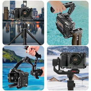 Sony A7CM2 / 7C II / 7CR Metal Camera Cage Stabilizer | Black