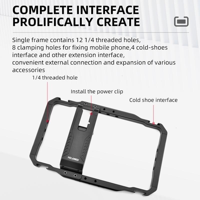 Vlogging Smartphone Video Rig | Metal Cage in Black