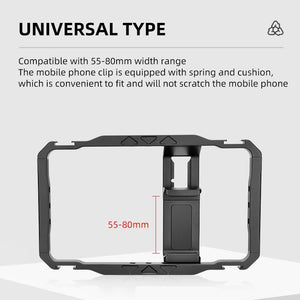 Vlogging Smartphone Video Rig | Metal Cage in Black