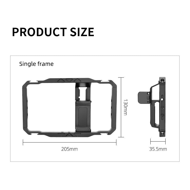 Vlogging Smartphone Video Rig | Metal Cage in Black