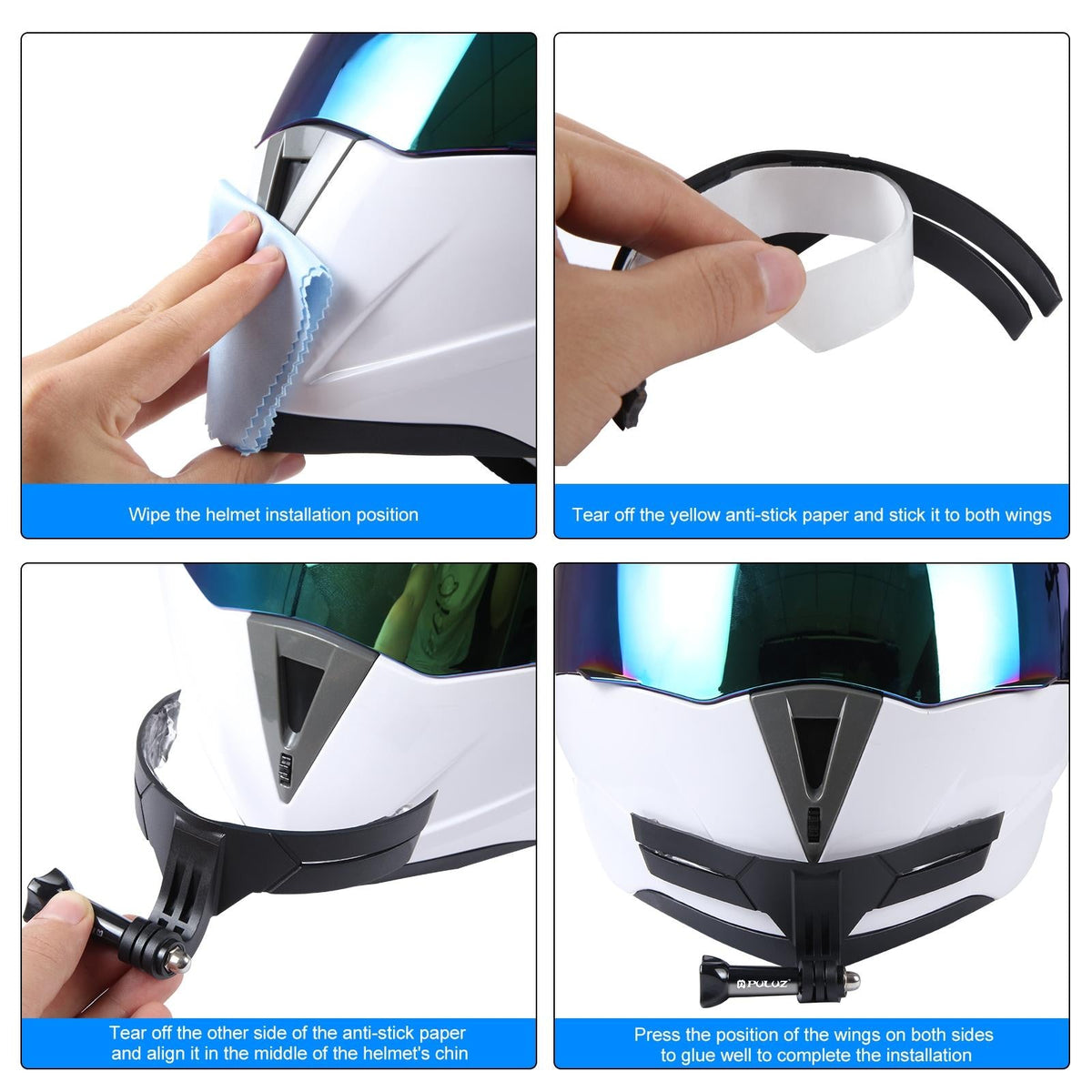 Motorcycle Helmet Chin Mount | For Bending Action Camera