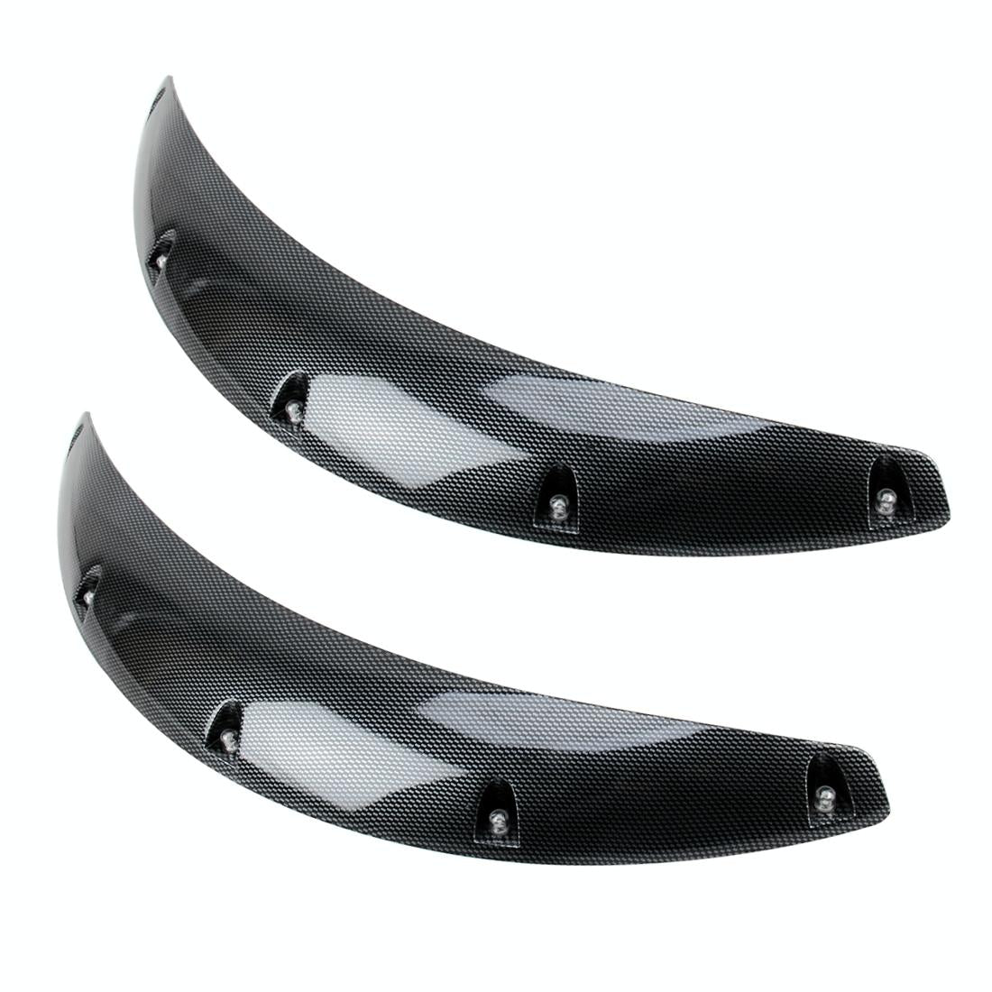 2 Pcs 58cm Car Stickers | Rubber Round Arc Strips | Fender Flares Wheel Eyebrow Decal Sticker | Black
