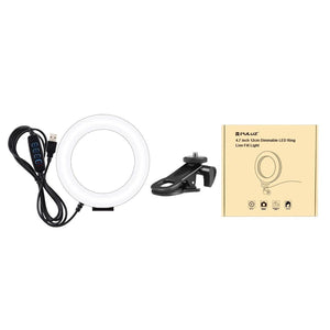 USB Ring Selfie Light with Dual Colour Temperature & 3 Modes | 4.7 - Inch