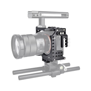 Video Camera Cage Stabilizer for Sony A7K / A72 / A73 / A7S2 / A7R3 / A7R2 / A7X | Black