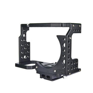 Video Camera Cage Stabilizer for Sony A7K / A72 / A73 / A7S2 / A7R3 / A7R2 / A7X | Black