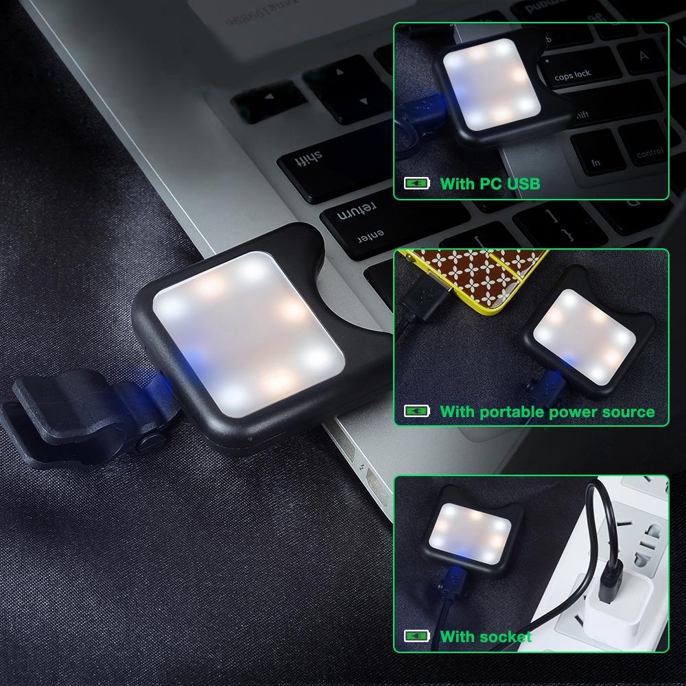 Universal Phone Camera Lens with Selfie LED Light for Smartphones