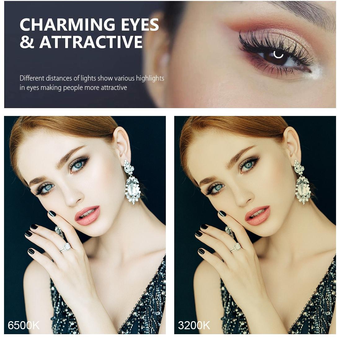 7.9" LED Ring Light with USB | 3 Modes Dimmable | Dual Colour | Phone Clamp