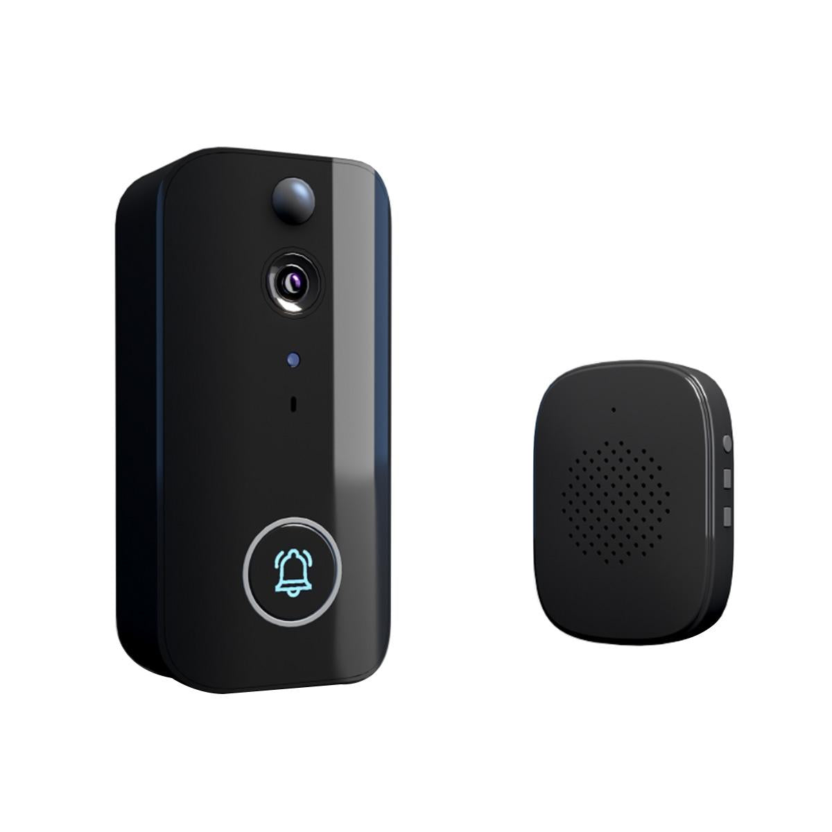 Wireless Doorbell Camera | Night Vision | Motion Detection | Black