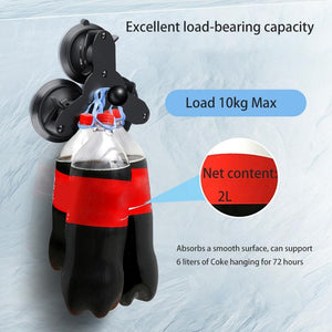 Triangle Suction Cup Mount for GoPro with Tripod Adapter & Phone Clamp