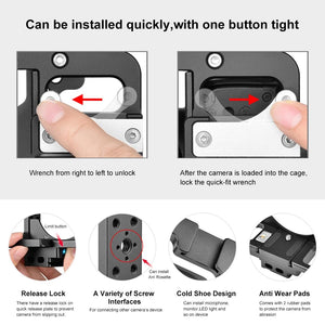 Filmmaking Rig with Handle for Nikon Z6 / Z7 | Black Cage