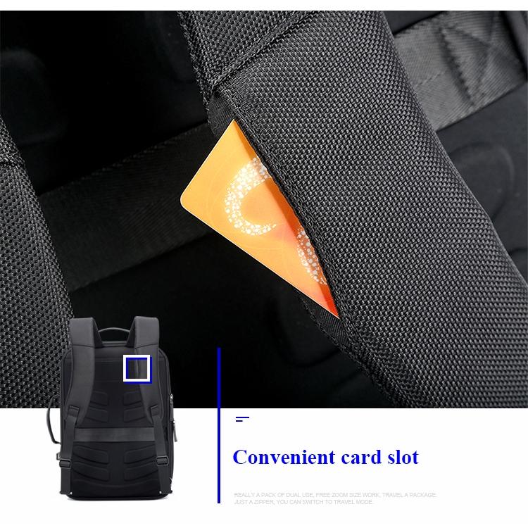 Large Capacity Business Laptop Backpack with USB Port | Breathable & Stylish | Black | 30x12x44cm