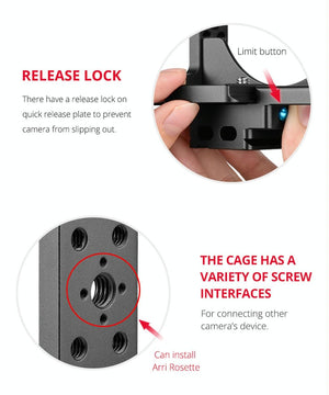 Video Camera Cage Stabilizer for Nikon Z6 / Z7 | Black