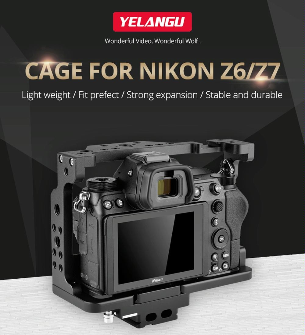 Video Camera Cage Stabilizer for Nikon Z6 / Z7 | Black