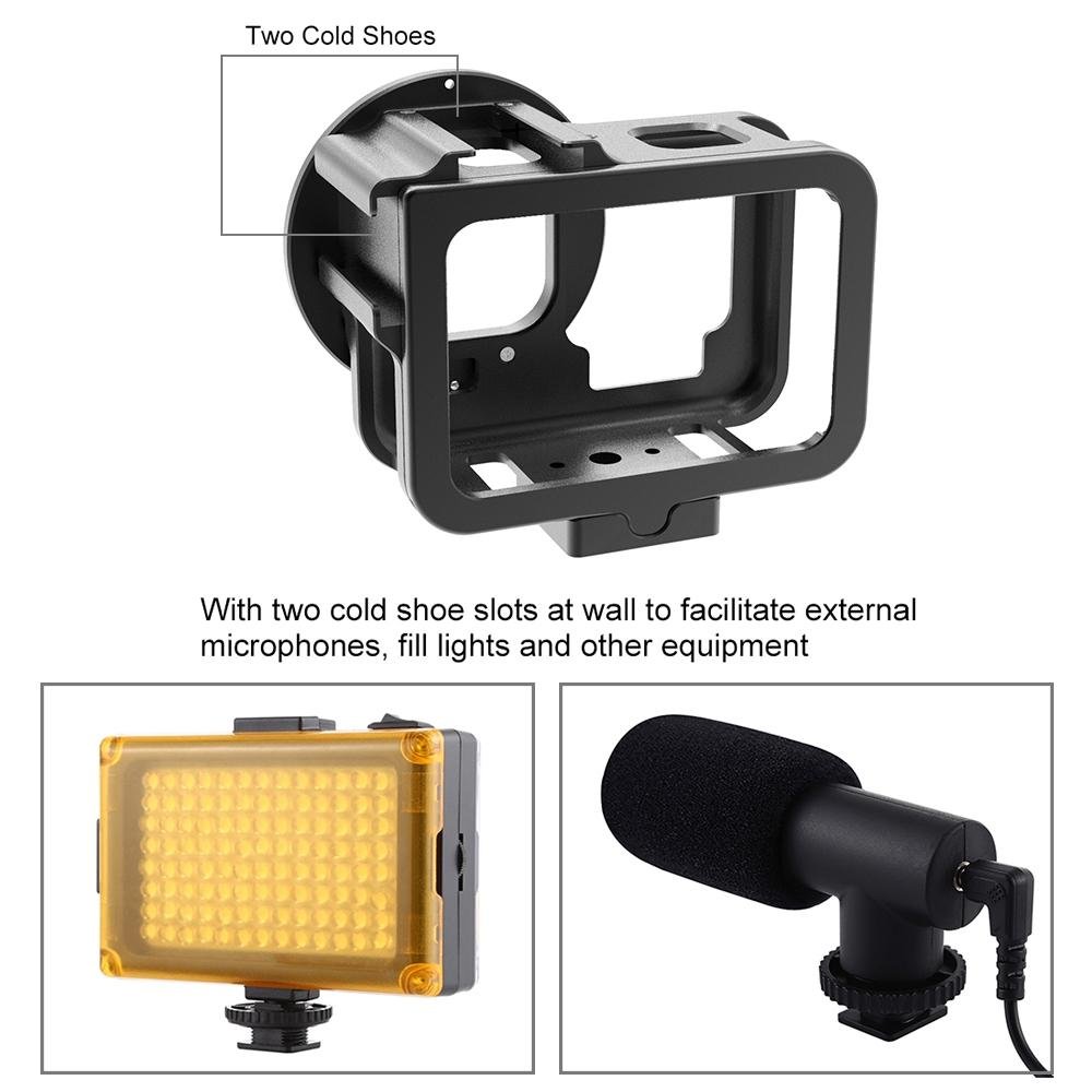 Aluminum Protective Cage for GoPro Hero with UV Lens & Insurance Frame