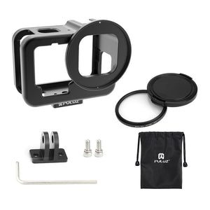 Aluminum Protective Cage for GoPro Hero with UV Lens & Insurance Frame