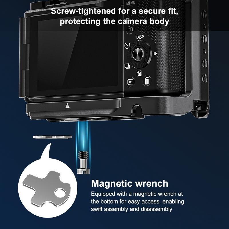 Sony ZV-E10 II Camera Cage Stabilizer | Black Metal