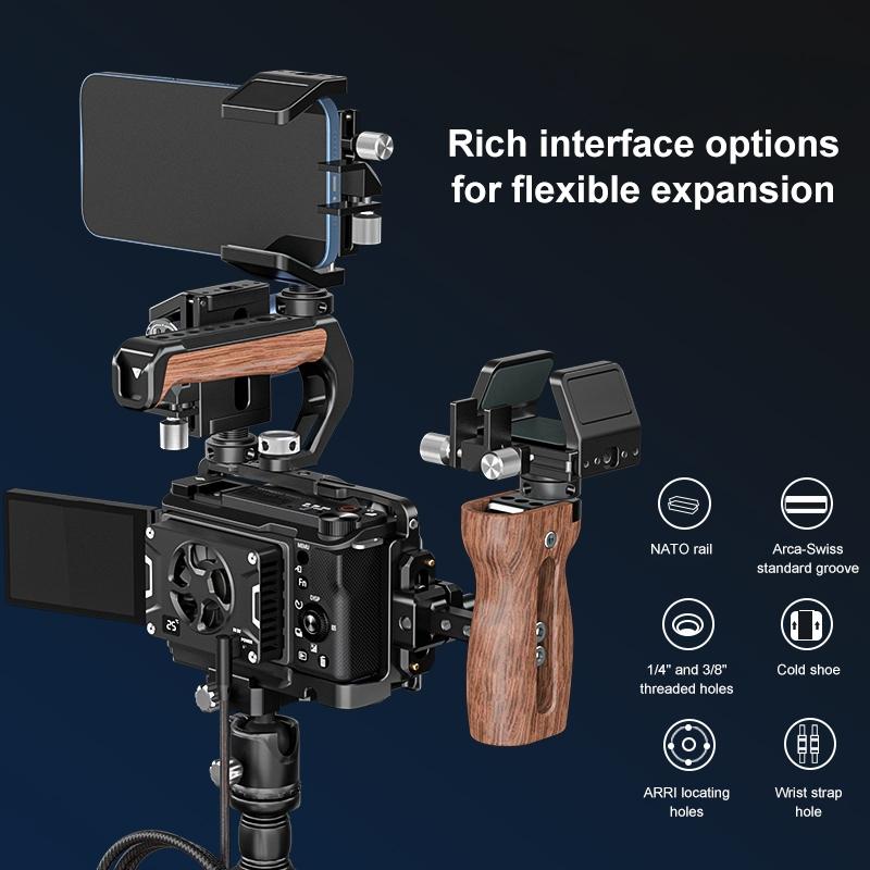 Sony ZV-E10 II Camera Cage Stabilizer | Black Metal