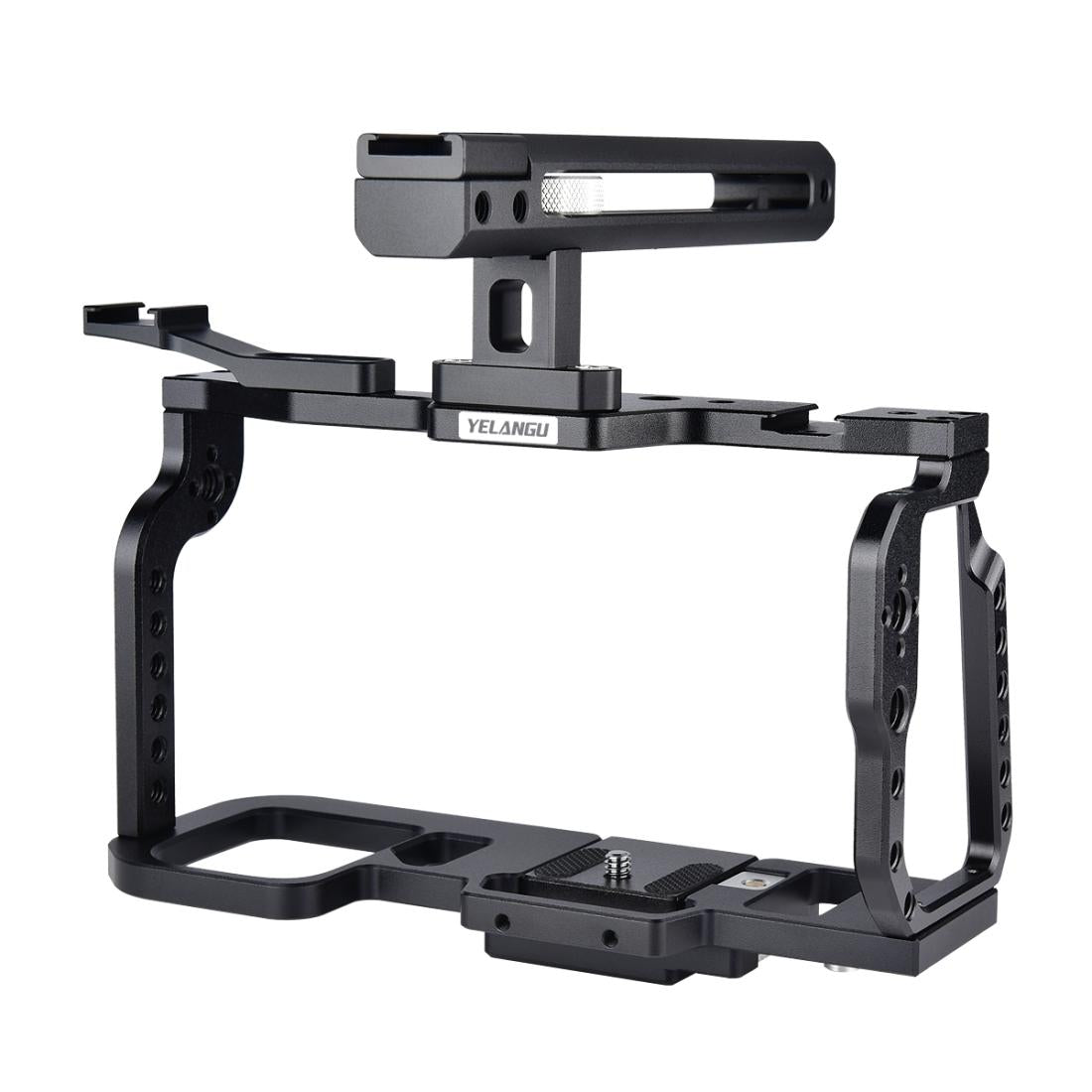 Video Camera Cage Stabilizer for DJI BMPCC 4K | Black Handle