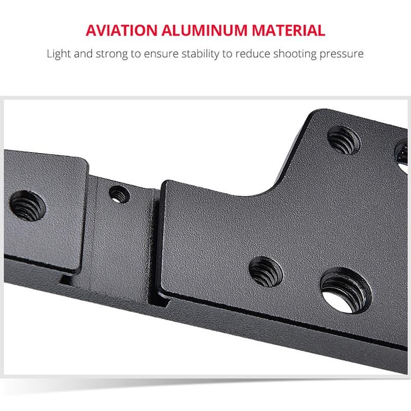 Video Camera Cage Stabilizer for DJI BMPCC 4K | Black Handle