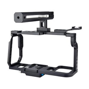 Video Camera Cage Stabilizer for DJI BMPCC 4K | Black Handle