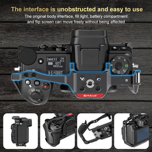 Metal Camera Cage for Nikon Z6III / Z6II | Stabilizer Rig | Black