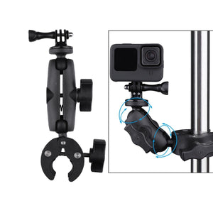 Adjustable 360° Action Camera Clamp Holder | Extended Version