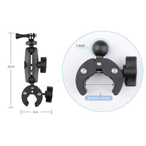 Adjustable 360° Action Camera Clamp Holder | Extended Version