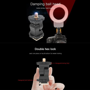 Universal Hot Shoe Damping Ball - Head Camera Bracket | Black