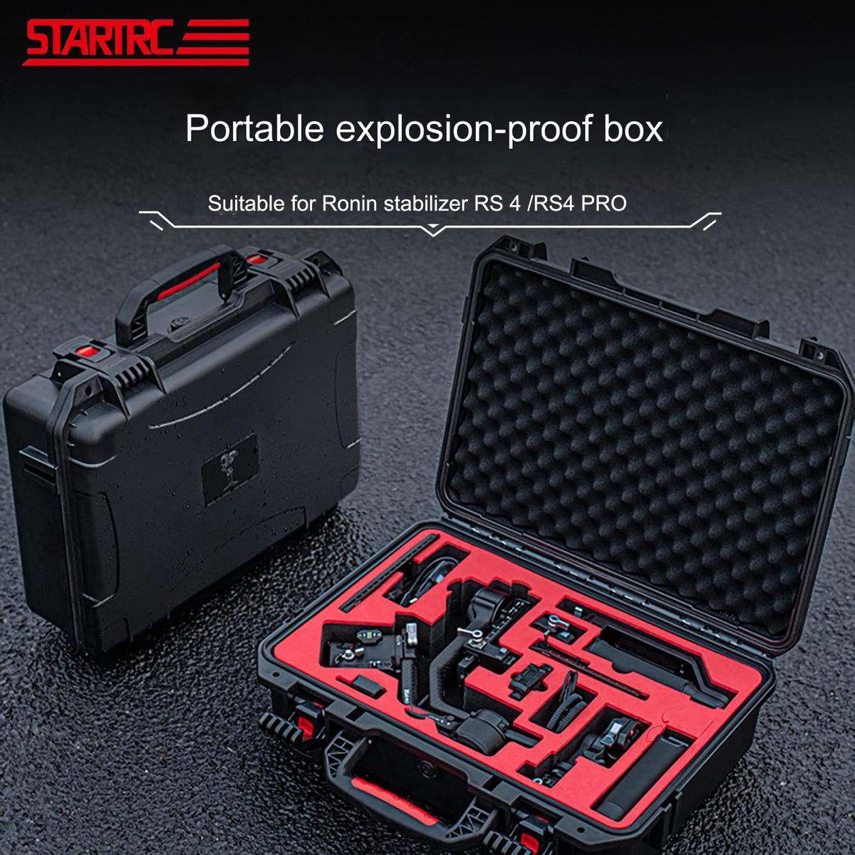 Waterproof Shockproof Portable Storage Box | For DJI RS4 / RS4 Pro