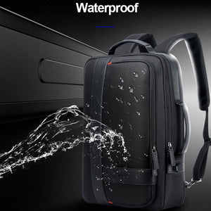 Business Laptop Backpack | Large Capacity | USB Port | Breathable Black | 29x16x44cm