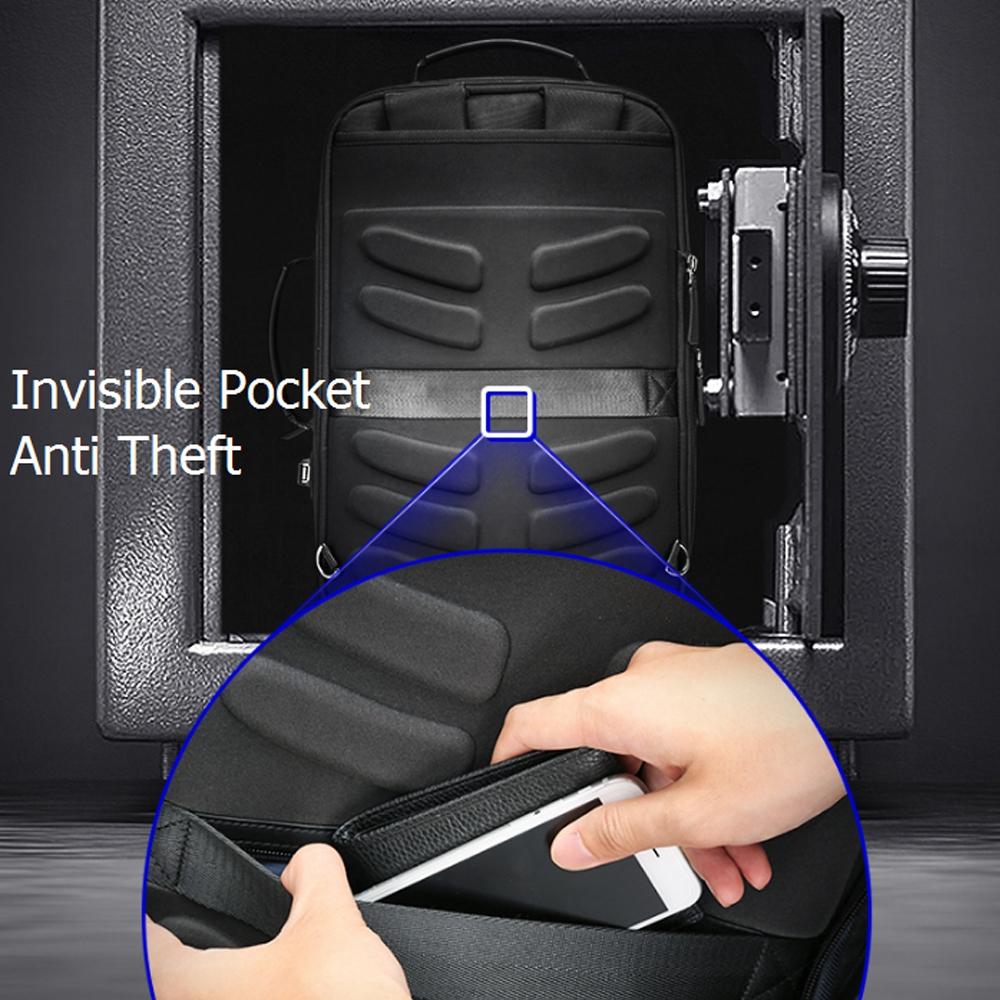 Business Laptop Backpack | Large Capacity | USB Port | Breathable Black | 29x16x44cm