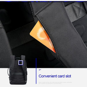 Business Laptop Backpack | Large Capacity | USB Port | Breathable Black | 29x16x44cm