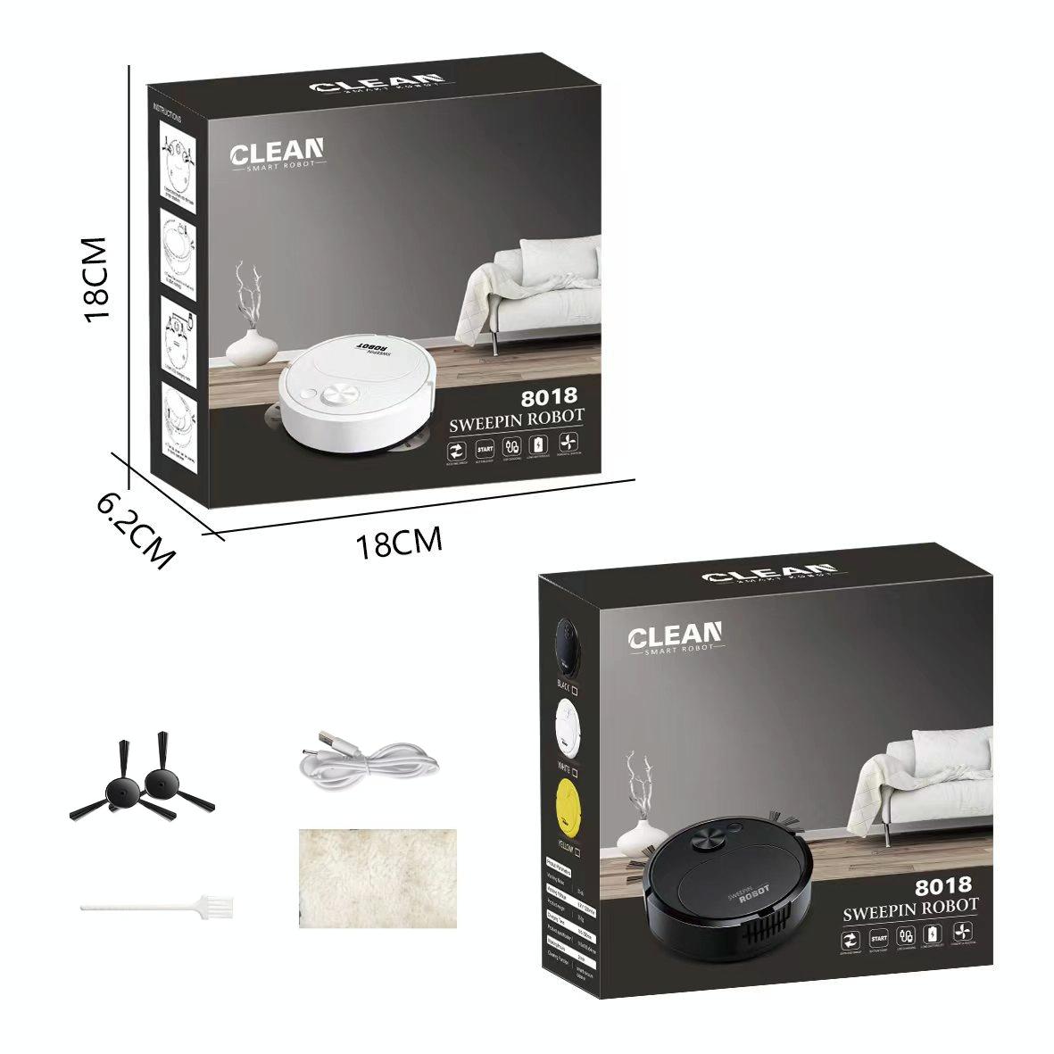 Smart USB Charging Robot Vacuum | For Family Cleaning | Black