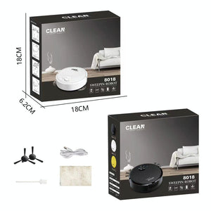 Smart USB Charging Robot Vacuum | For Family Cleaning | Black