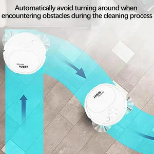 Smart USB Charging Robot Vacuum | For Family Cleaning | Black