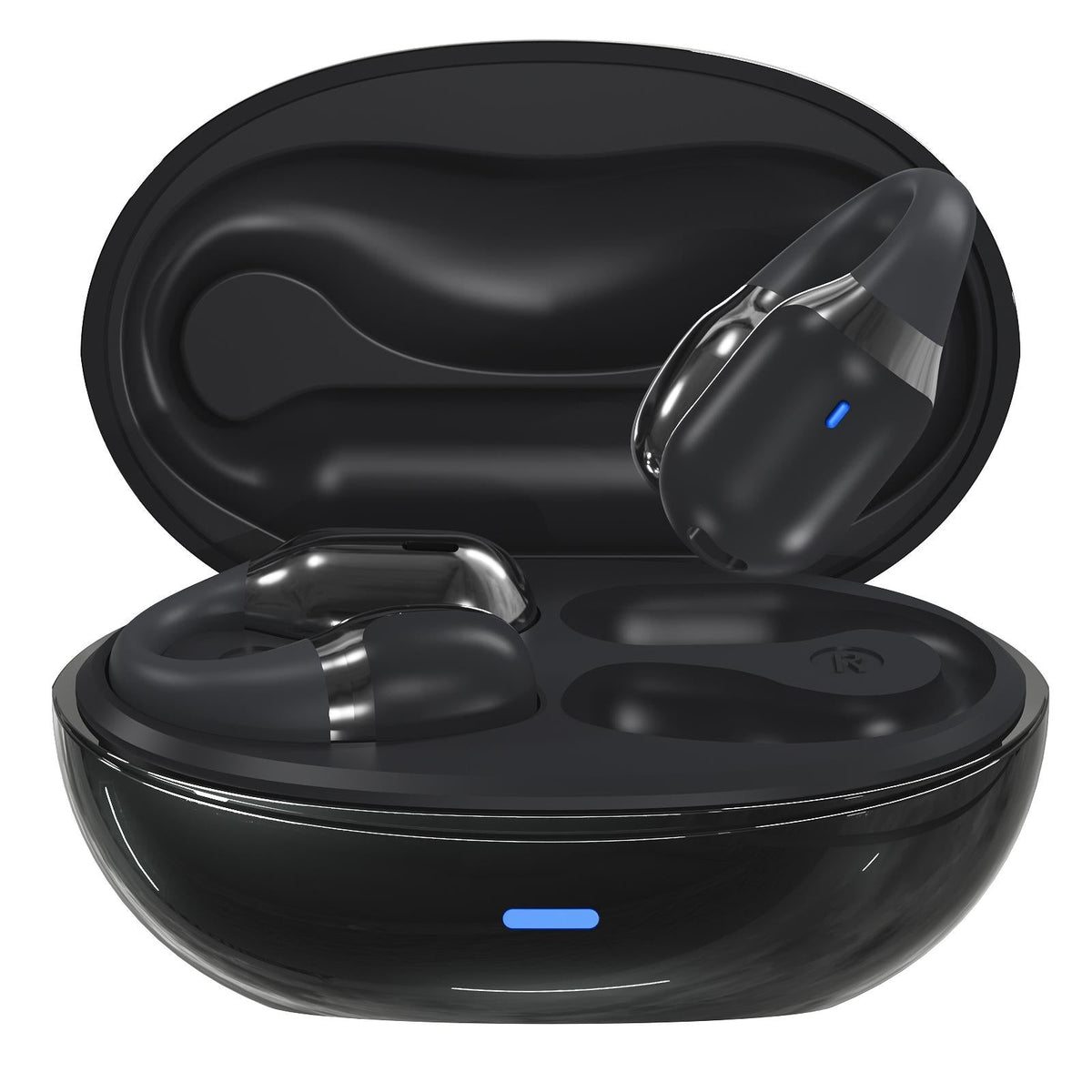 Wireless Sports Bluetooth Earphones | Air Conduction | F16 TWS | Black