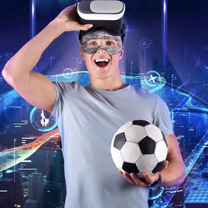 Gray Breathable VR Eye Mask | Lightweight | Orange Gray