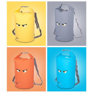 Waterproof Beach Bag for Outdoor Activities | PVC Mesh Cloth Storage Bucket | Swimming, Rafting, Seaside Fun | Grey